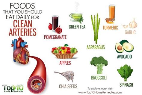 foods    eat daily  clean arteries top  home