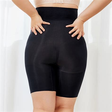 women s plus size high waist control panties shapewear thigh slimmer ebay