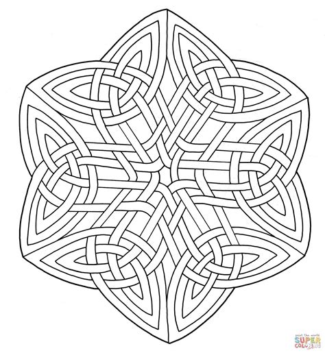 celtic knotwork coloring page  printable coloring pages