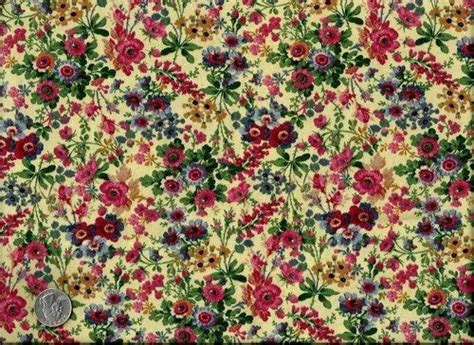 yard quilt fabric victorian parlor floral fabric pink blue ecru