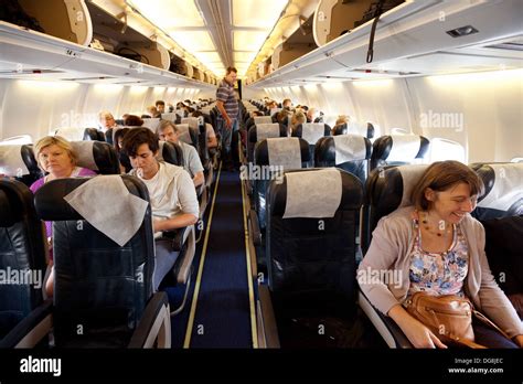 british airways plane interior  res stock photography  images alamy