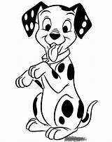 101 Coloring Dalmatians Pages Sitting Disney Domino Disneyclips Book Funstuff sketch template