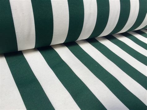 dark green white striped fabric sofia stripes curtain upholstery material cm wide