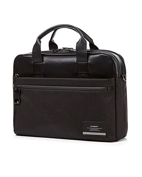 samsonite vestor bailhandle laptop bag  black  samsonite luggage