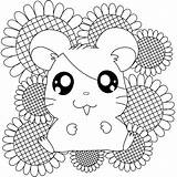 Coloring Pages Hamtaro Hamster Hamsters Comments Cartoon Books sketch template