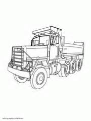 dump truck coloring pages  printable pictures