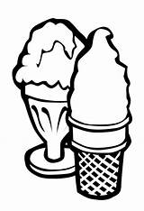 Ice Cream Coloring Pages Printable Cartoon Sundae Cliparts Kids Bowl Food Template Clipart Girls Clipartmag Bestcoloringpagesforkids Library sketch template