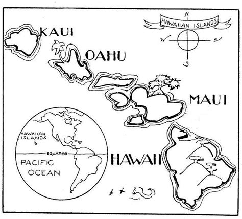 hawaii coloring pages  printables