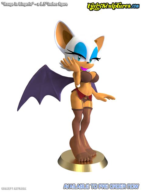 sexy bat in lingerie 6 5″ figure furry sculptures