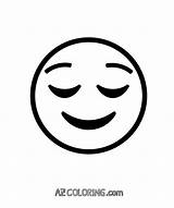Ausmalbilder Clipart Emojis Relieved Library Pleased Malvorlagen Printable sketch template