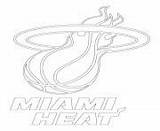 Coloring Pages Nba Heat Logo Sport Miami Online Printable Info sketch template