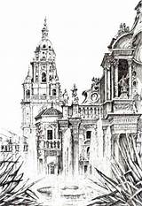 Murcia Juanolallarodriguez Catedral Plumas Ultimas Obras sketch template