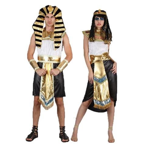 Umorden Ancient Egypt Pharaoh Costume Men Cleopatra Cosplay Women