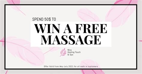 copia de free massage coupon postermywall