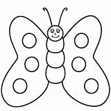 Coloring Butterfly Pages Preschool Toddlers Popular sketch template