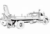 Flatbed Vector Truck Crane Boom Vecteezy Getdrawings Static sketch template