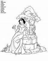 Coloring Disney Pages Snow Princess Comments sketch template