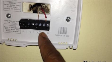 wire installation  honeywell thermostat youtube