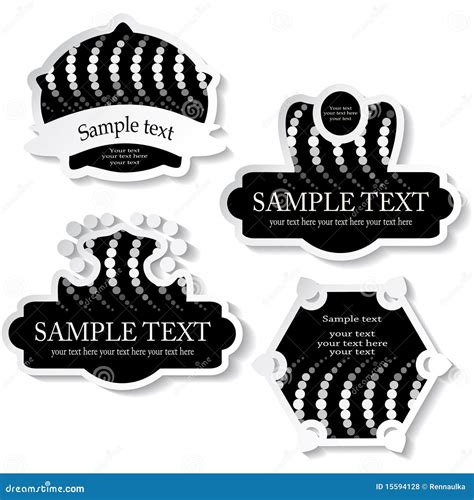vector stickers stock vector illustration  shape reflection