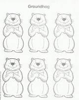 Groundhog Preschool Activities Template Coloring Ground Hog Daycare Kindergarten Crafts Squish Sheet Themes Stick Projects Kids Printable Toddler Color January sketch template