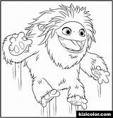 Yeti Abominable Coloringall Jumping Everest Bigfoot Compagnie Coloringhome sketch template