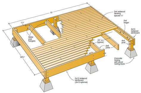 woodwork wood deck plans  plans