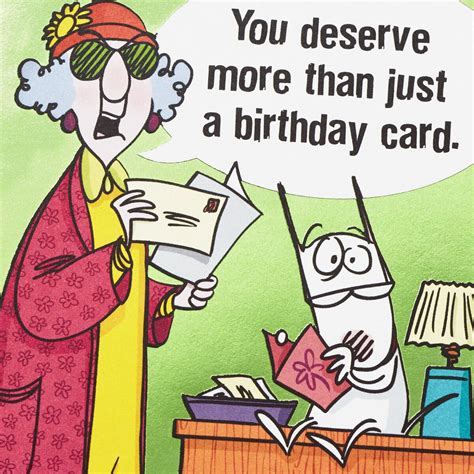 maxine  deserve  funny birthday card greeting cards hallmark