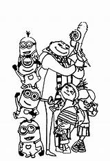 Despicable Coloring Pages Color Printable Print Coloring2print sketch template