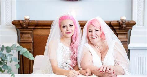 age gap lesbian lovers marry despite being mistaken for