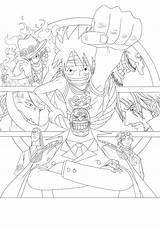 Piece Luffy Coloring Lineart Pages Manga Printable Deviantart Anime Drawing Drawings Para Ace Naruto Colorear Pintar Description Zoro Choose Board sketch template