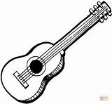 Guitar Coloring Pages Print Spanish sketch template