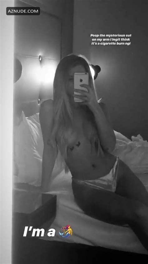 lottie moss topless photos and selfie video for her
