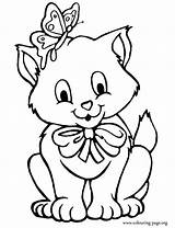 Coloring Pages Kitten Print Printable Kittens Color Getcolorings sketch template