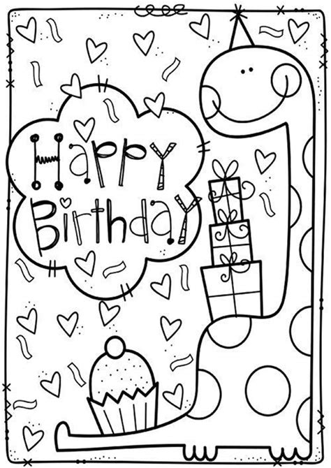 happy birthday  printable coloring pages