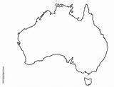 Australia Map Colouring Coloring Sketch Pages Maps Country Hellokids Reproduced sketch template