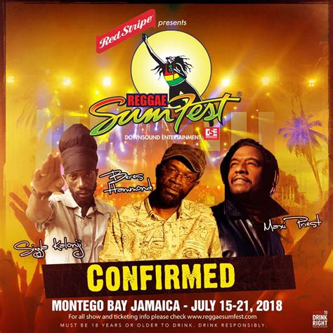 reggae sumfest 2018 sizzla beres hammond and maxi priest confirmed