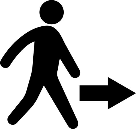 man walking   direction svg png icon