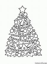 Christmas Ornaments Tree Coloring Colorkid sketch template