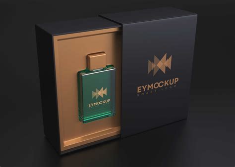 perfume box packaging  psd mockup freemockup