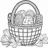 Pisanki Kolorowanka Pasqua Uova Colorare Koszyczku Wielkanocnym Pages Druku Wielkanocny Pokoloruj Koszyczek Drukowania Obrazek sketch template