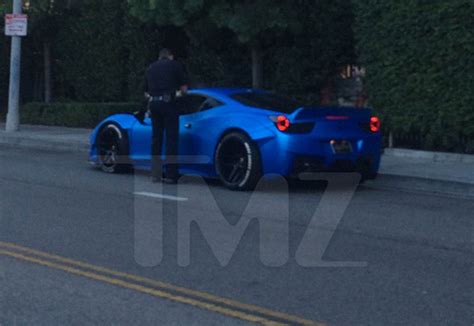 Justin Bieber’s New Ferrari Police Pull Him Over And Then