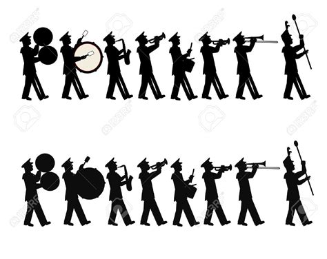 marching band   styles royalty  cliparts vectors  stock