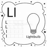 Bulb Alphabet sketch template
