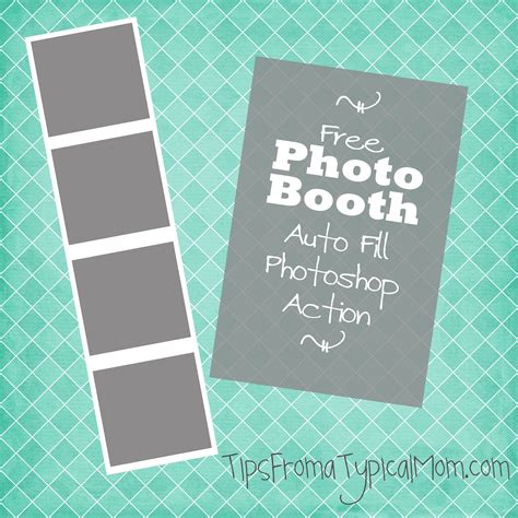 photo booth frame template auto fill photoshop action