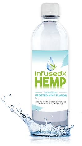 hemp infused bottled water brand custom labels arctic chiller