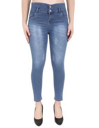 Skinny Stretchable 2 Button Jeans High Rise At Rs 375 Piece In New