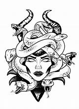 Tattoo Medusa Outline Stencil Stars Reviews sketch template