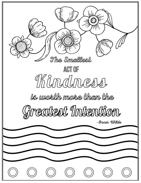 kindness coloring pages  kids  adults hourfamilycom