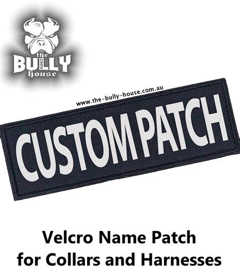 custom  patches velcro  collars harnesses  bully house