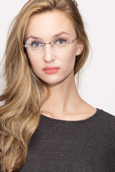 palo alto old school rimless silver frames eyebuydirect glasses